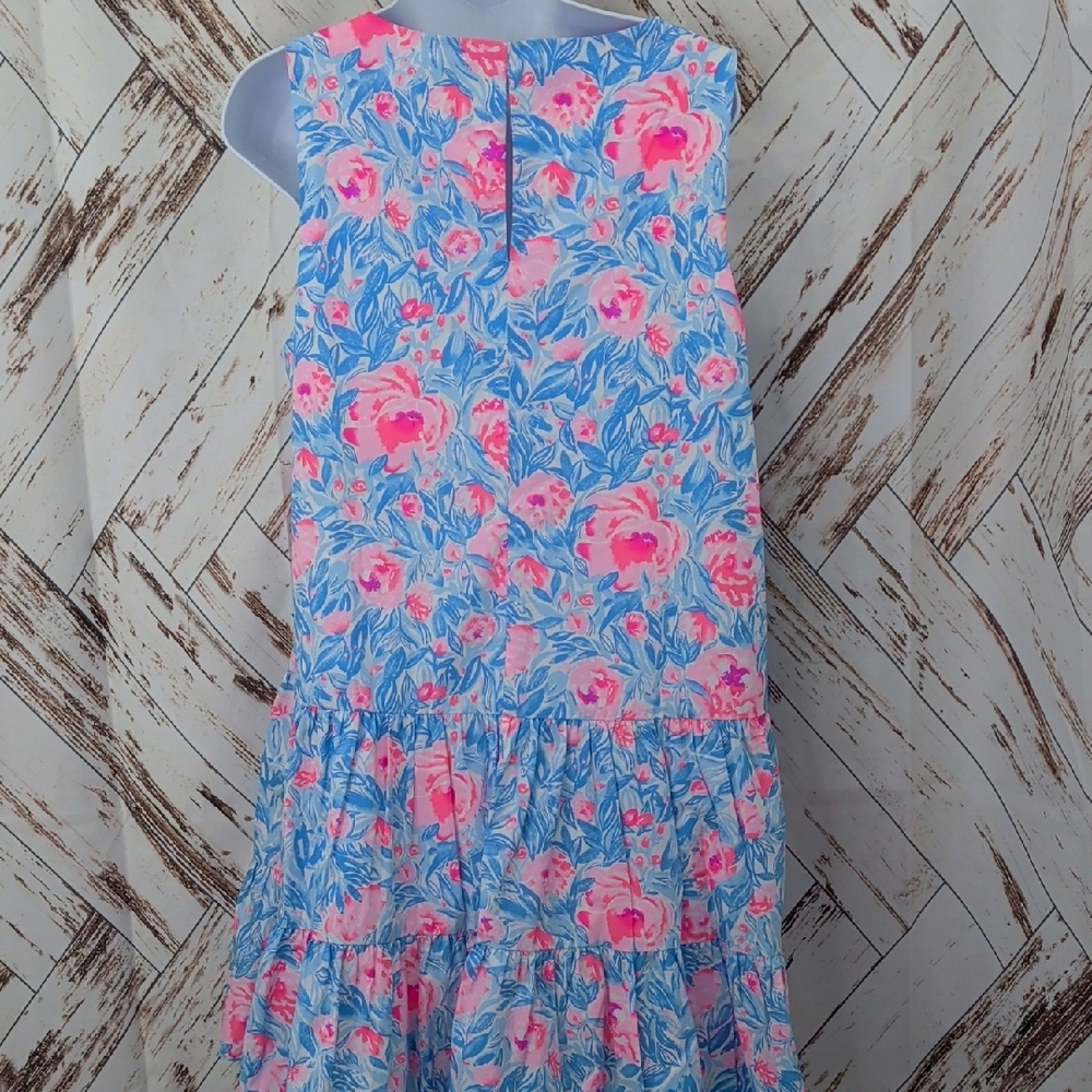 Lilly Pulitzer Trina Dress in Bondi Blue My‎ Little Peony - Picture 5 of 8